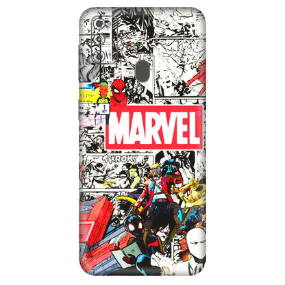 Samsung M/F/Note/Flip and C Phone Skins (All Models) - Marvel Colorful Comic - 3D Embossed Finish (L-64) Samsung Galaxy M30S