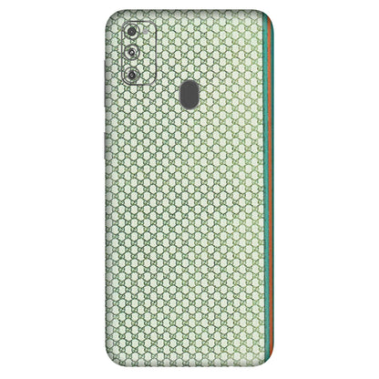 Samsung M/F/Note/Flip and C Phone Skins (All Models) - Gucci Fabric Pattern - 3D Embossed Finish (L-73) Samsung Galaxy M30S