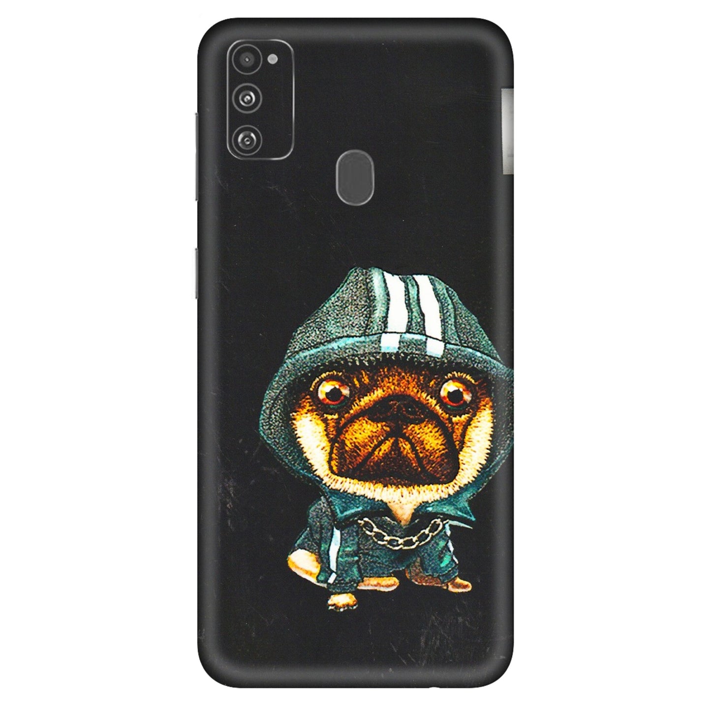 Samsung M/F/Note/Flip and C Phone Skins (All Models) - Puppy N Hoodie - 3D Embossed Finish (L-90) Samsung Galaxy M30S