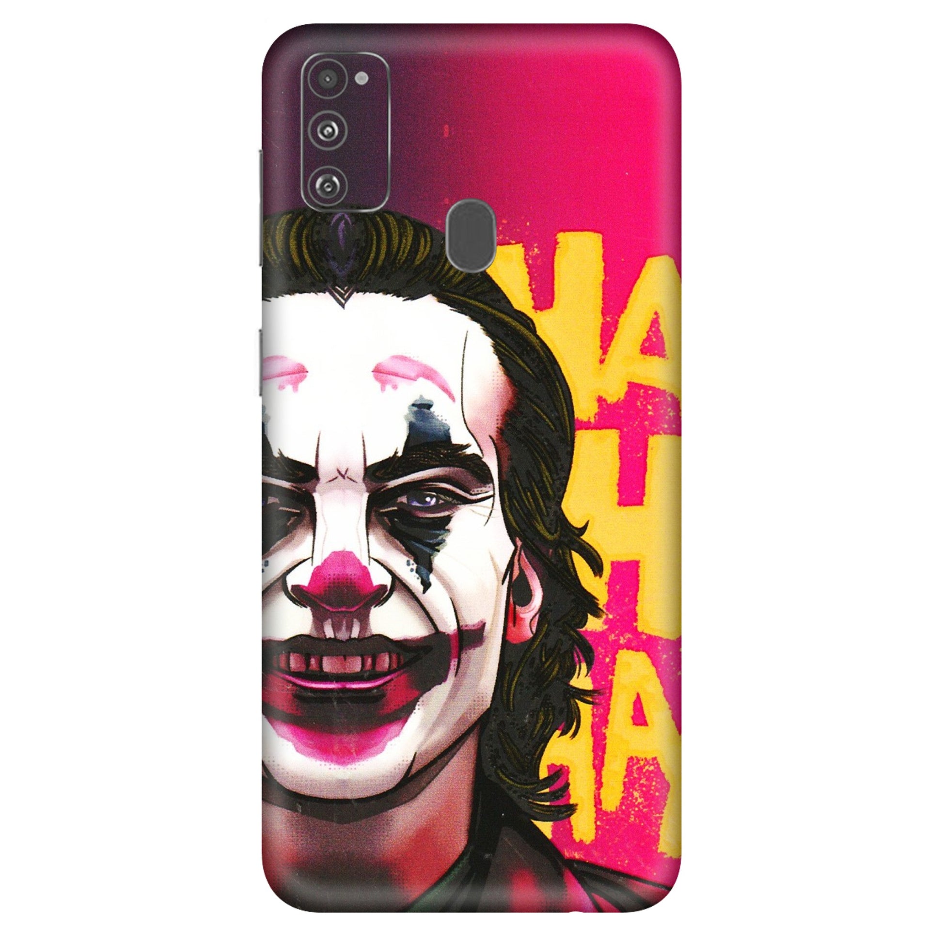 Samsung M/F/Note/Flip and C Phone Skins (All Models) - Joker Evil Laugh - 3D Embossed Finish (L-97) Samsung Galaxy M30S
