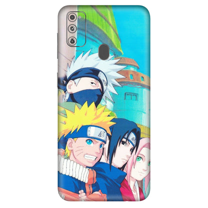 Samsung M/F/Note/Flip and C Phone Skins (All Models) - Team Minato And Kakashi - Matte Finish (M-101) Samsung Galaxy M30S