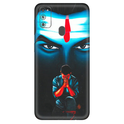 Samsung M/F/Note/Flip and C Phone Skins (All Models) - Mahakal Bhakt - Matte Finish (M-112) Samsung Galaxy M30S