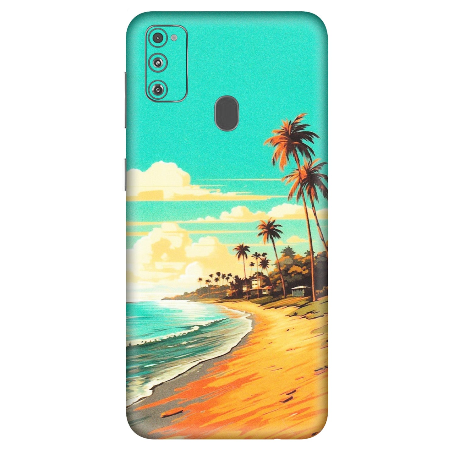 Samsung M/F/Note/Flip and C Phone Skins (All Models) - Miami Beach - Matte Finish (M-136) Samsung Galaxy M30S