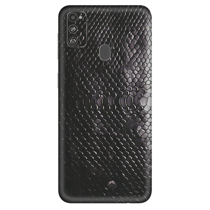 Samsung M/F/Note/Flip and C Phone Skins (All Models) - Black Snack Leather - Matte Finish (M-147) Samsung Galaxy M30S