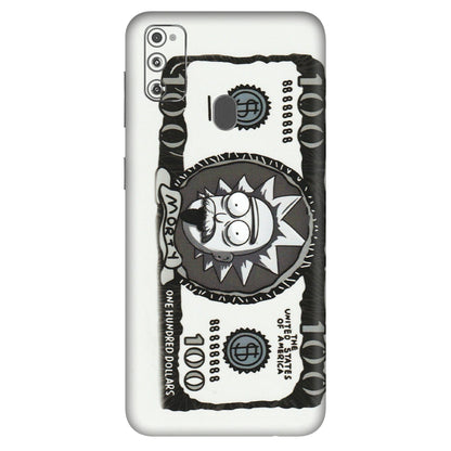 Samsung M/F/Note/Flip and C Phone Skins (All Models) - Rick And Morty Hundred Dollar Anime - Matte Finish (M-161) Samsung Galaxy M30S