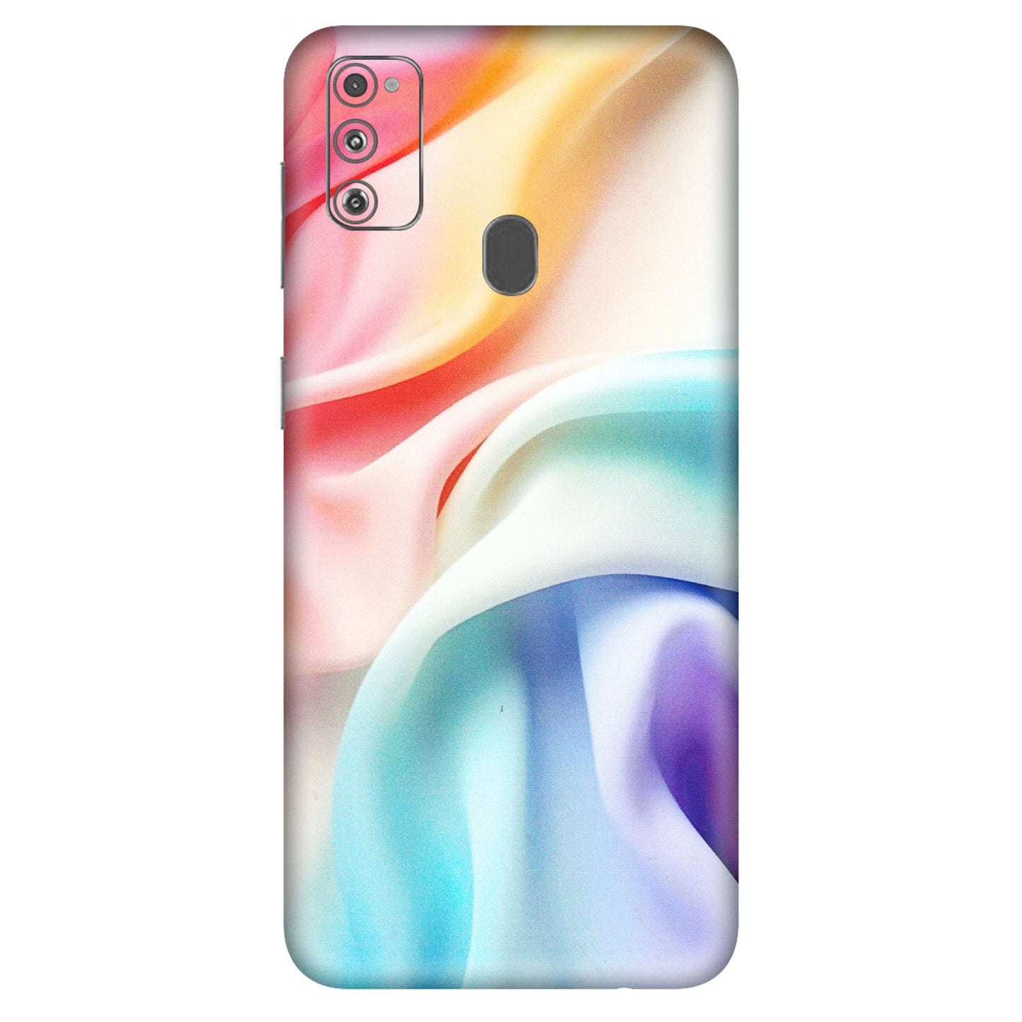 Samsung M/F/Note/Flip and C Phone Skins (All Models) - Colourful Silk Cloth - Matte Finish (M-165) Samsung Galaxy M30S