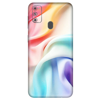 Samsung M/F/Note/Flip and C Phone Skins (All Models) - Colourful Silk Cloth - Matte Finish (M-165) Samsung Galaxy M30S