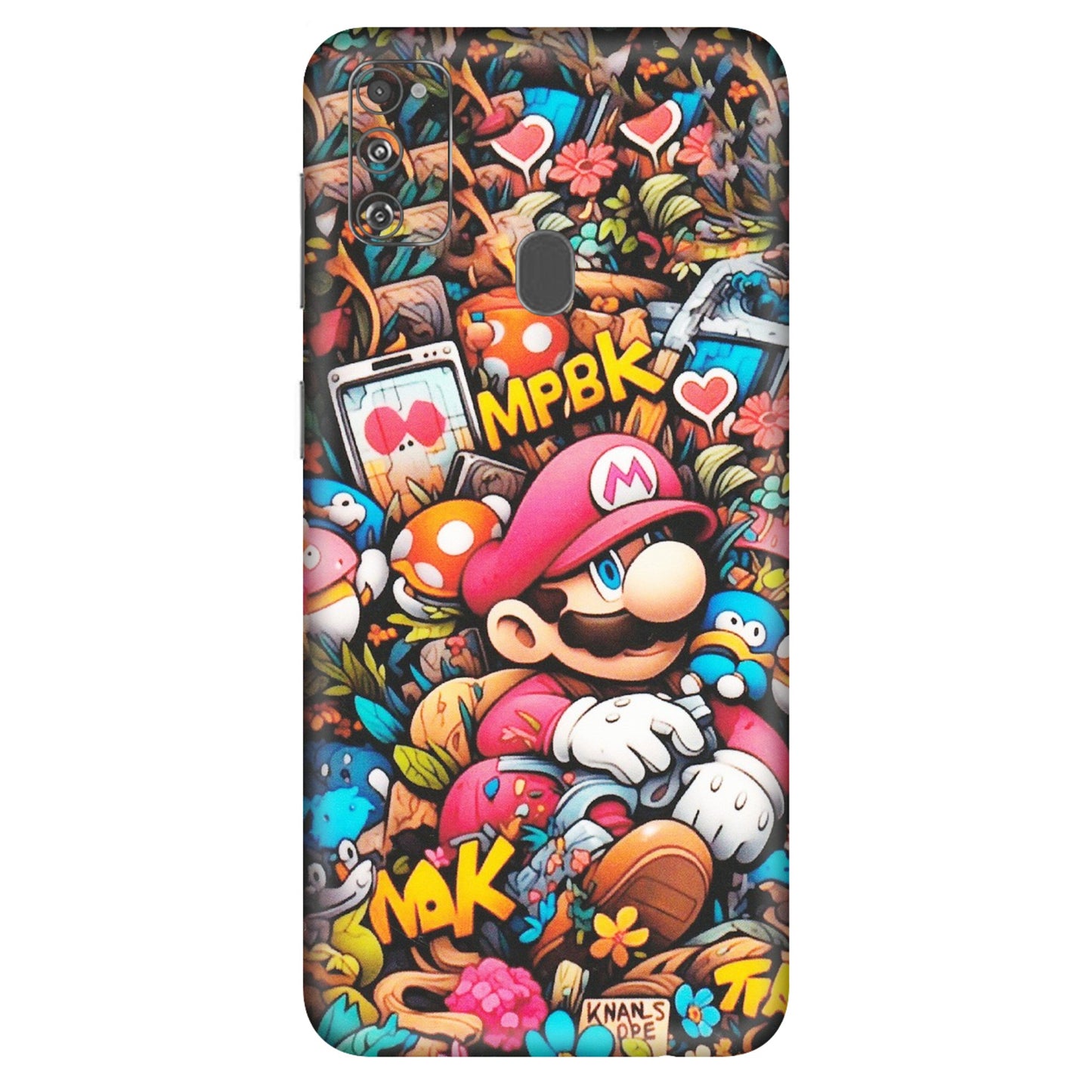 Samsung M/F/Note/Flip and C Phone Skins (All Models) - Super Mario Bros Artistic - Matte Finish (M-173) Samsung Galaxy M30S