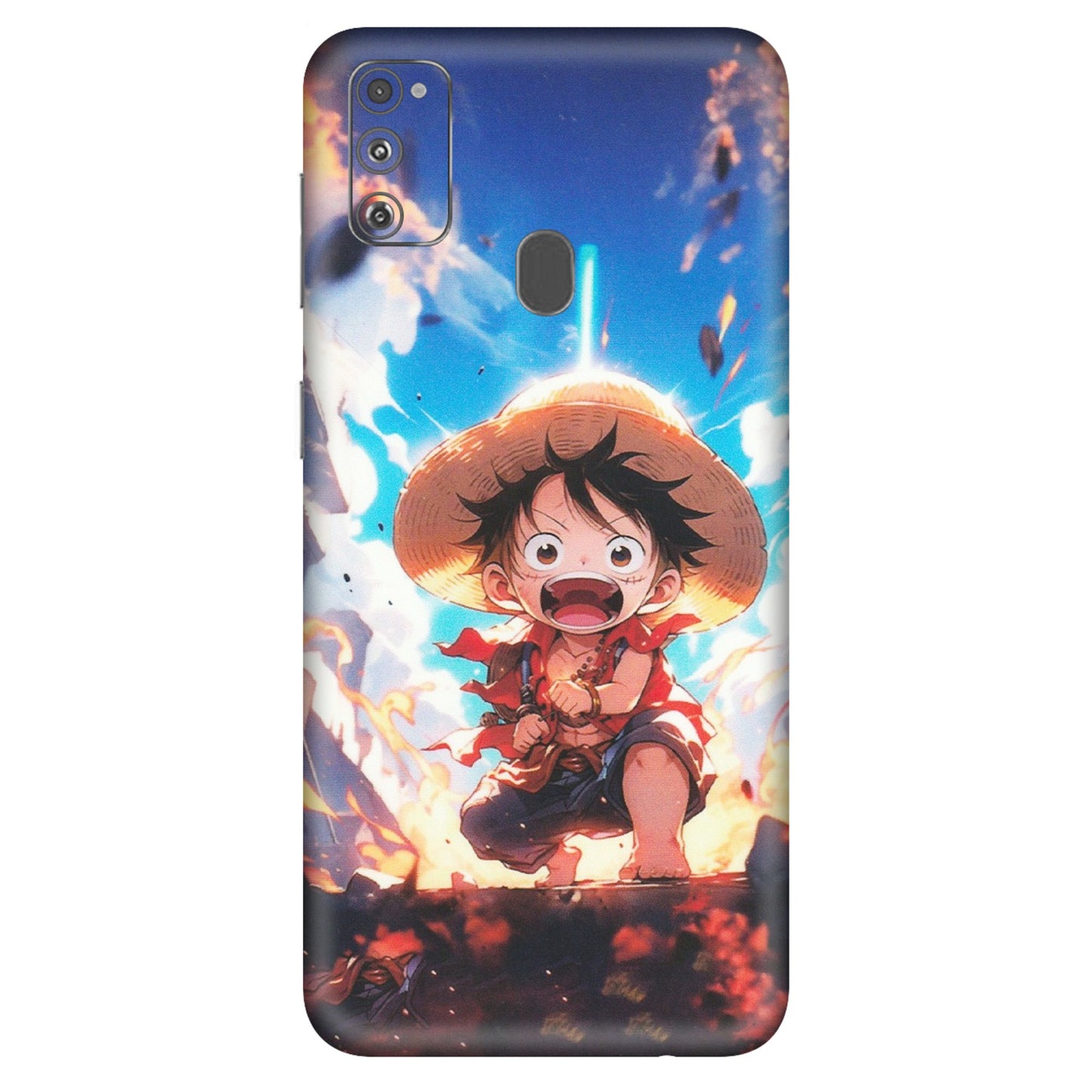 Samsung M/F/Note/Flip and C Phone Skins (All Models) - Toon One Piece Cute Character - Matte Finish (M-35) Samsung Galaxy M30S