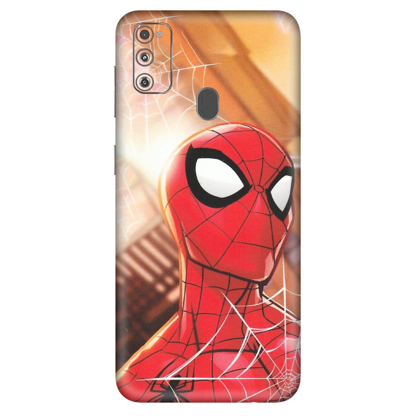 Samsung M/F/Note/Flip and C Phone Skins (All Models) - Spiderman Face New - Matte Finish (M-41) Samsung Galaxy M30S