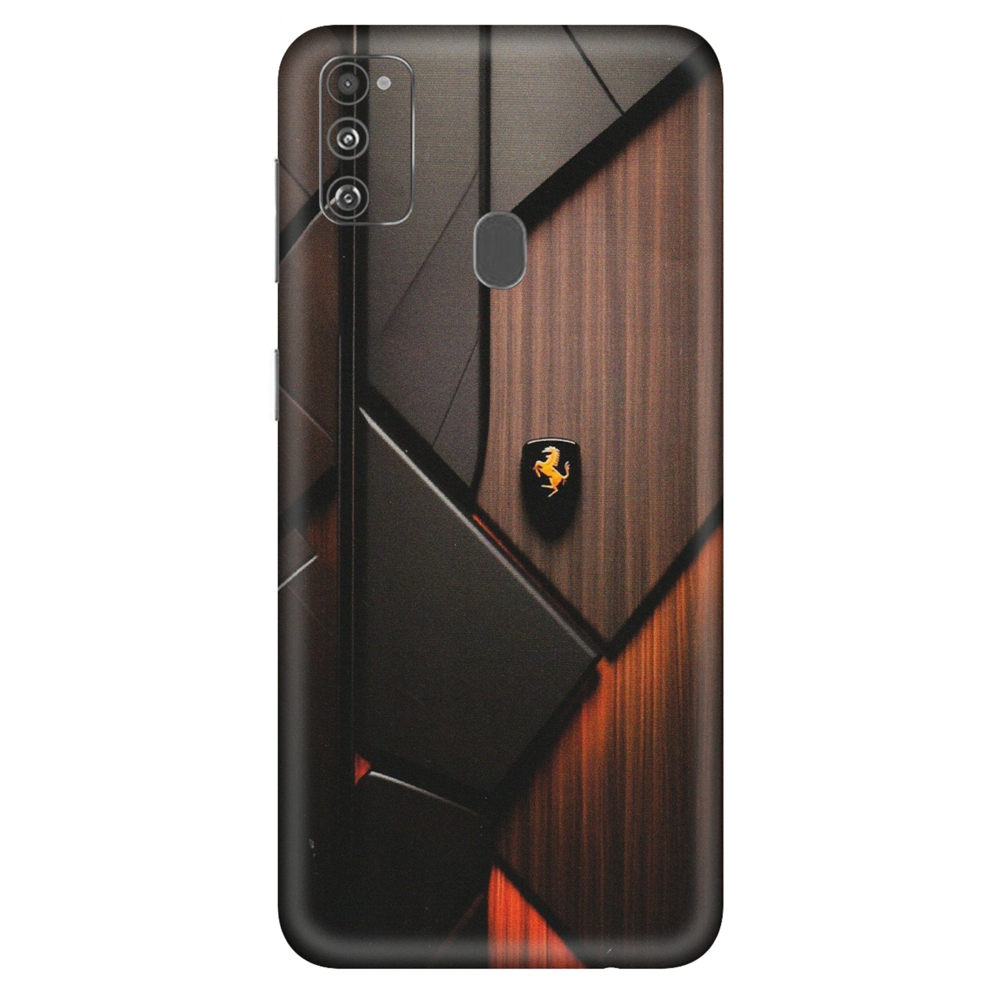 Samsung M/F/Note/Flip and C Phone Skins (All Models) - Lambo Beauty Wood Pattern Sober - Matte Finish (M-51) Samsung Galaxy M30S
