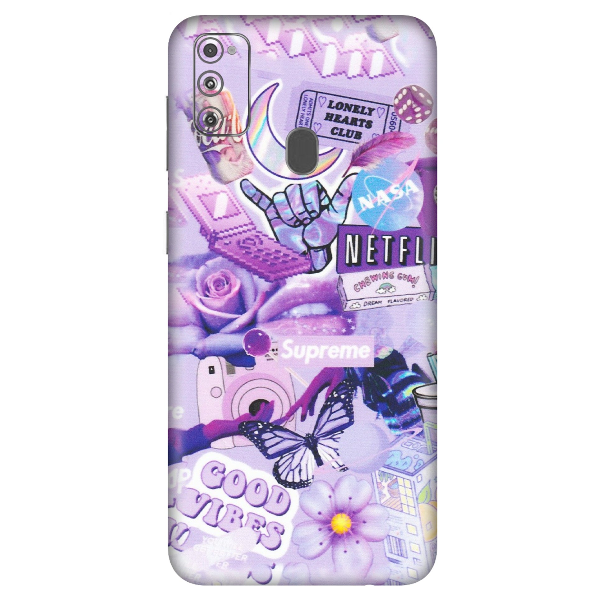 Samsung M/F/Note/Flip and C Phone Skins (All Models) - Supreme Purple Magic - Matte Finish (M-88) Samsung Galaxy M30S