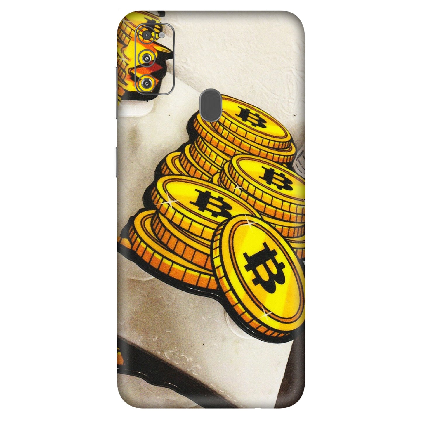 Samsung M/F/Note/Flip and C Phone Skins (All Models) - Billionaire Bitcoin Collection - Matte Finish (M-92) Samsung Galaxy M30S
