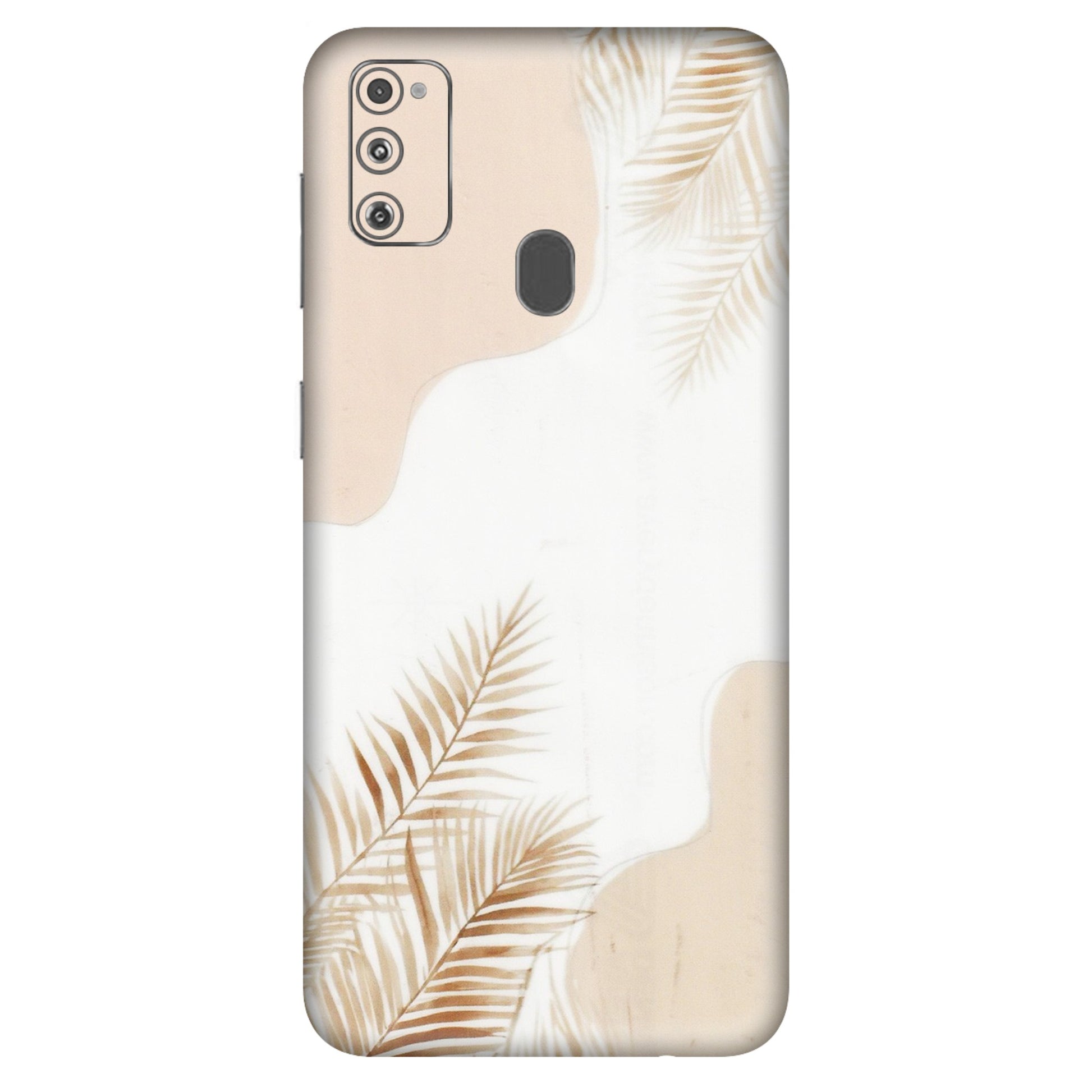 Samsung M/F/Note/Flip and C Phone Skins (All Models) - Gold Petals Abstract - Transparent Finish (T-08) Samsung Galaxy M30S