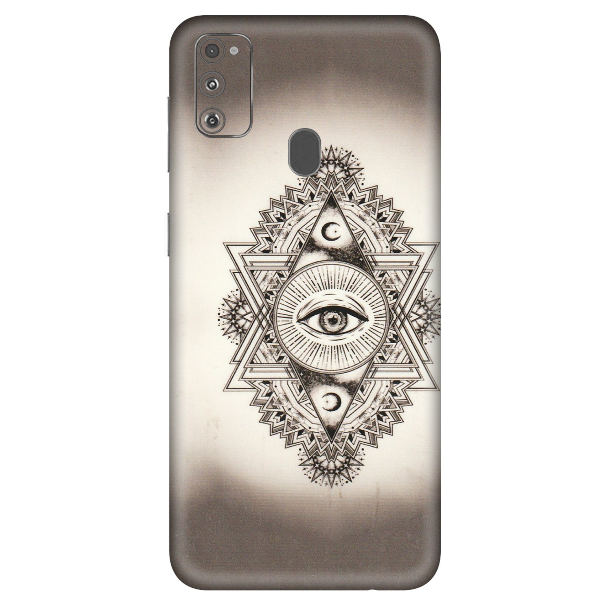 Samsung M/F/Note/Flip and C Phone Skins (All Models) - Illuminati Great Eye - Transparent Finish (T-14) Samsung Galaxy M30S