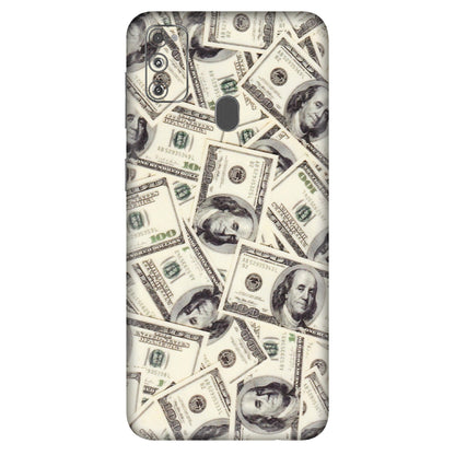 Samsung M/F/Note/Flip and C Phone Skins (All Models) - Dollar Lover - Transparent Finish (T-17) Samsung Galaxy M30S