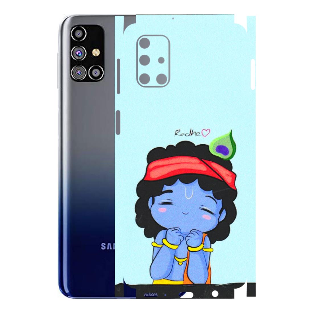 Samsung M/F/Note/Flip and C Phone Skins (All Models) - Radhe Radhe Cute Toon - 3D Embossed Finish (L-05) Samsung Galaxy M31s