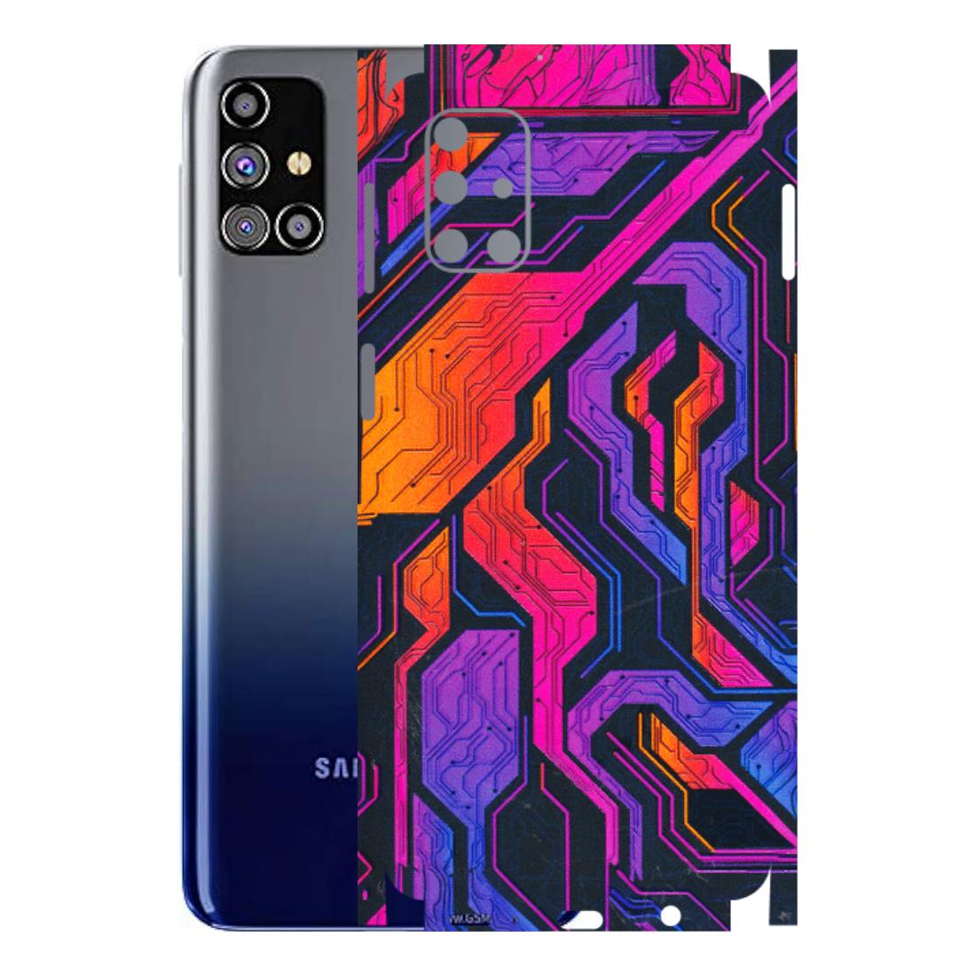 Samsung M/F/Note/Flip and C Phone Skins (All Models) - Tech Circuits Futuristic - 3D Embossed Finish (L-07) Samsung Galaxy M31s