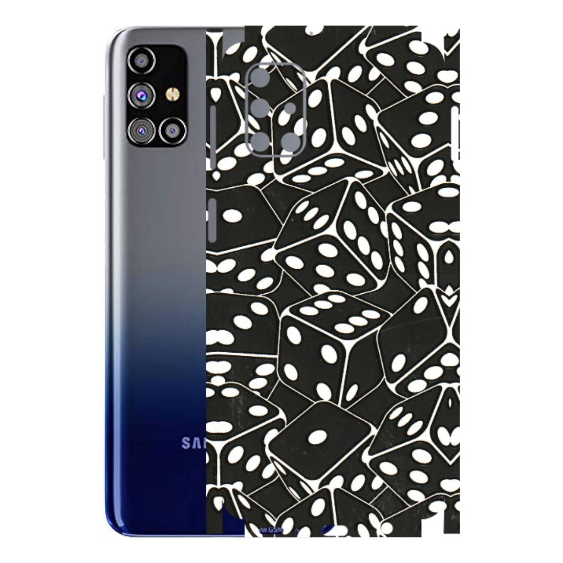 Samsung M/F/Note/Flip and C Phone Skins (All Models) - Big Black Dices - 3D Embossed Finish (L-106) Samsung Galaxy M31s