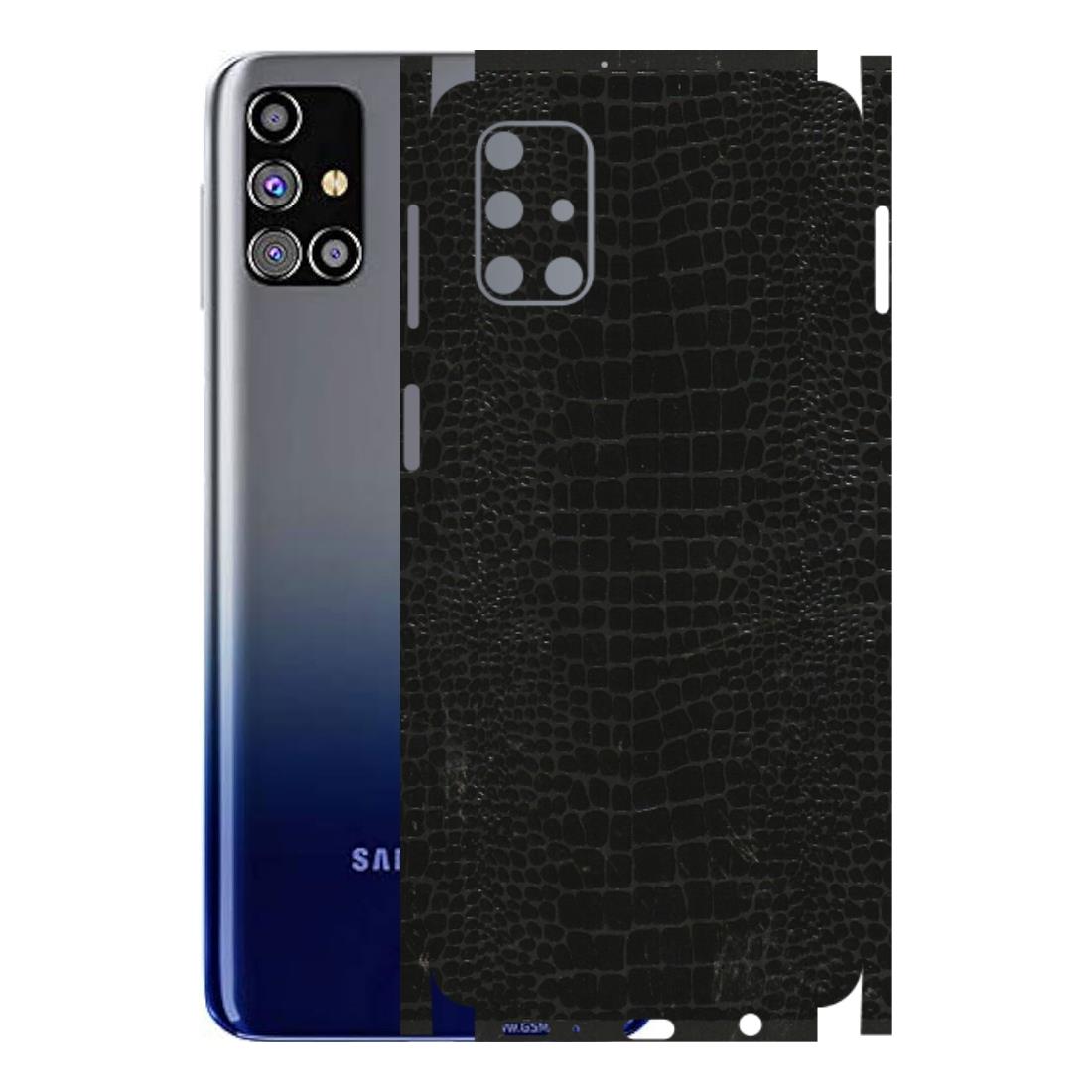 Samsung M/F/Note/Flip and C Phone Skins (All Models) - Snake Leather Black - 3D Embossed Finish (L-107) Samsung Galaxy M31s