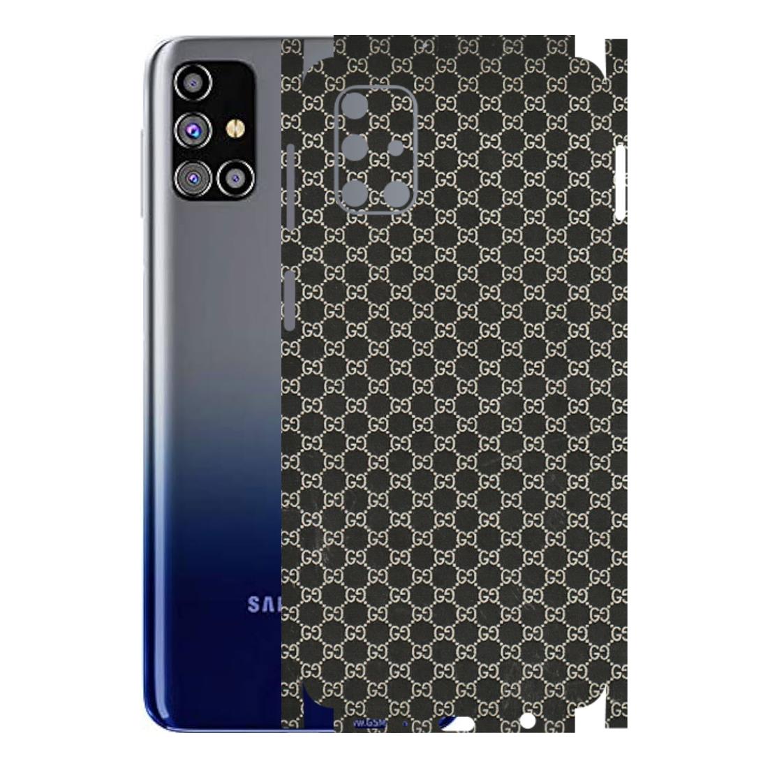 Samsung M/F/Note/Flip and C Phone Skins (All Models) - Black G Print - 3D Embossed Finish (L-109) Samsung Galaxy M31s