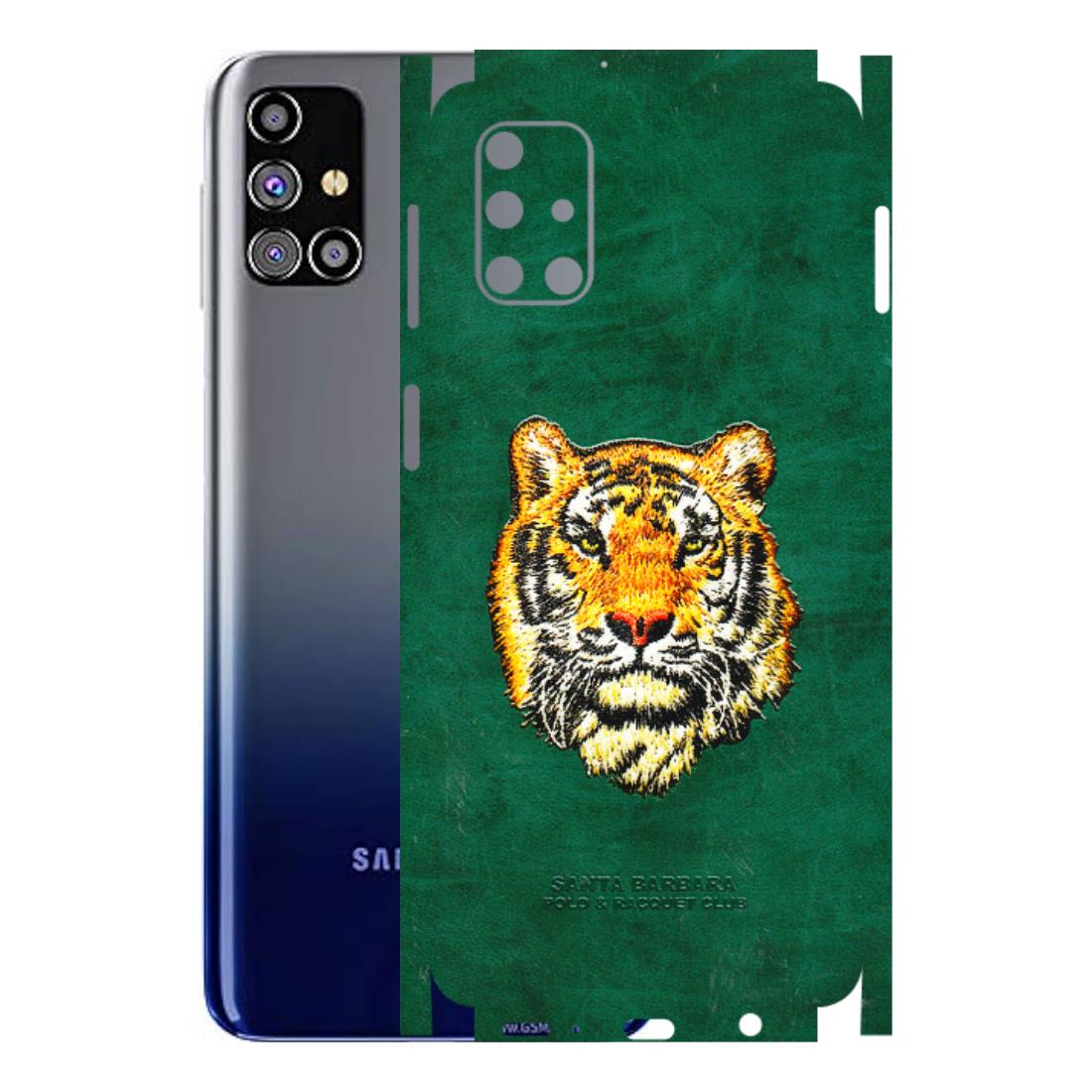 Samsung M/F/Note/Flip and C Phone Skins (All Models) - Leather Feel Tiger - 3D Embossed Finish (L-111) Samsung Galaxy M31s