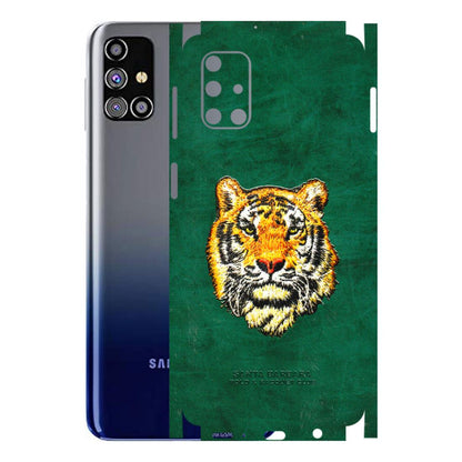 Samsung M/F/Note/Flip and C Phone Skins (All Models) - Leather Feel Tiger - 3D Embossed Finish (L-111) Samsung Galaxy M31s
