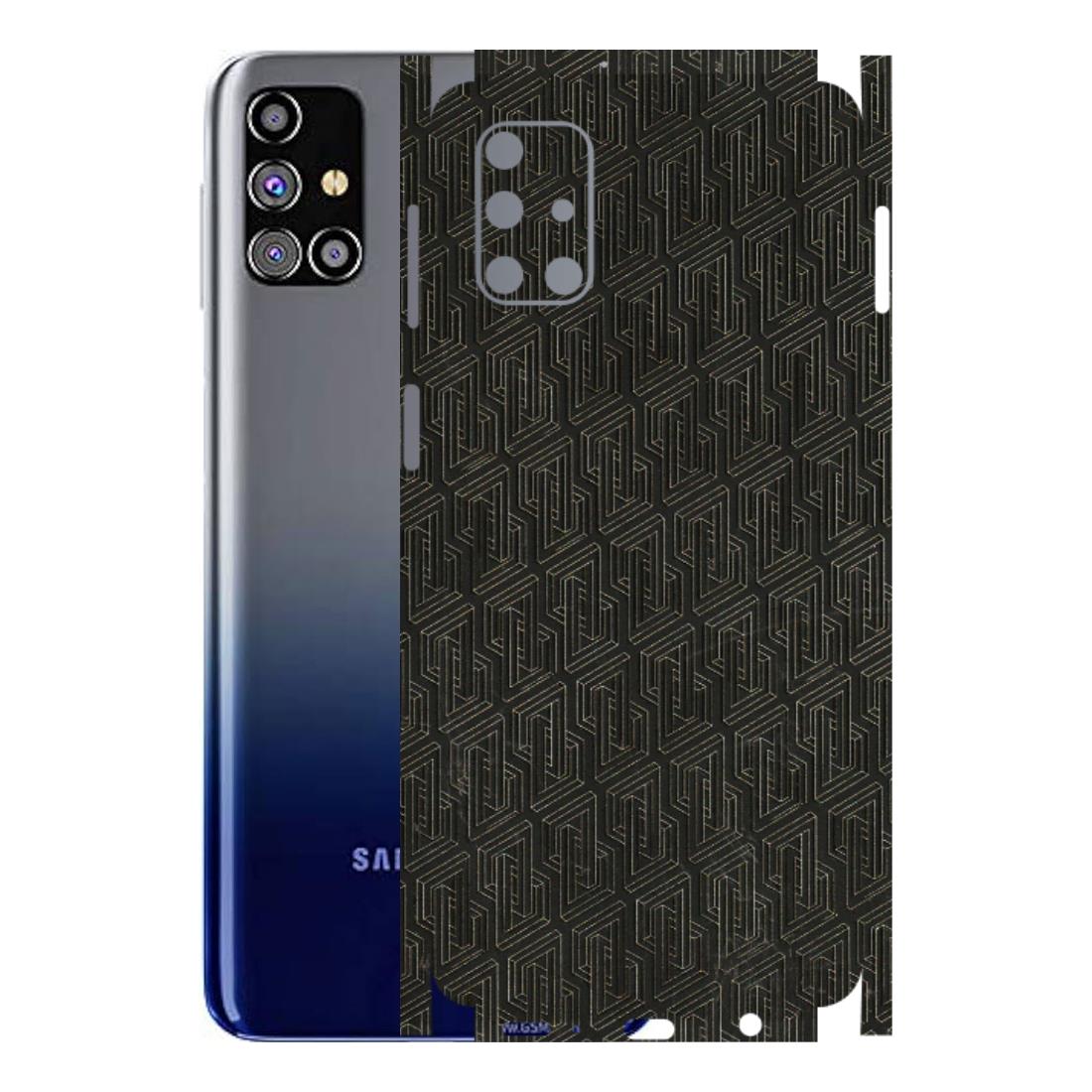 Samsung M/F/Note/Flip and C Phone Skins (All Models) - Black Abstract Pattern - 3D Embossed Finish (L-117) Samsung Galaxy M31s