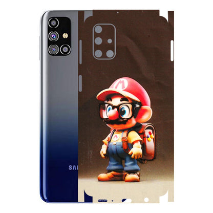 Samsung M/F/Note/Flip and C Phone Skins (All Models) - Little Mario - 3D Embossed Finish (L-119) Samsung Galaxy M31s