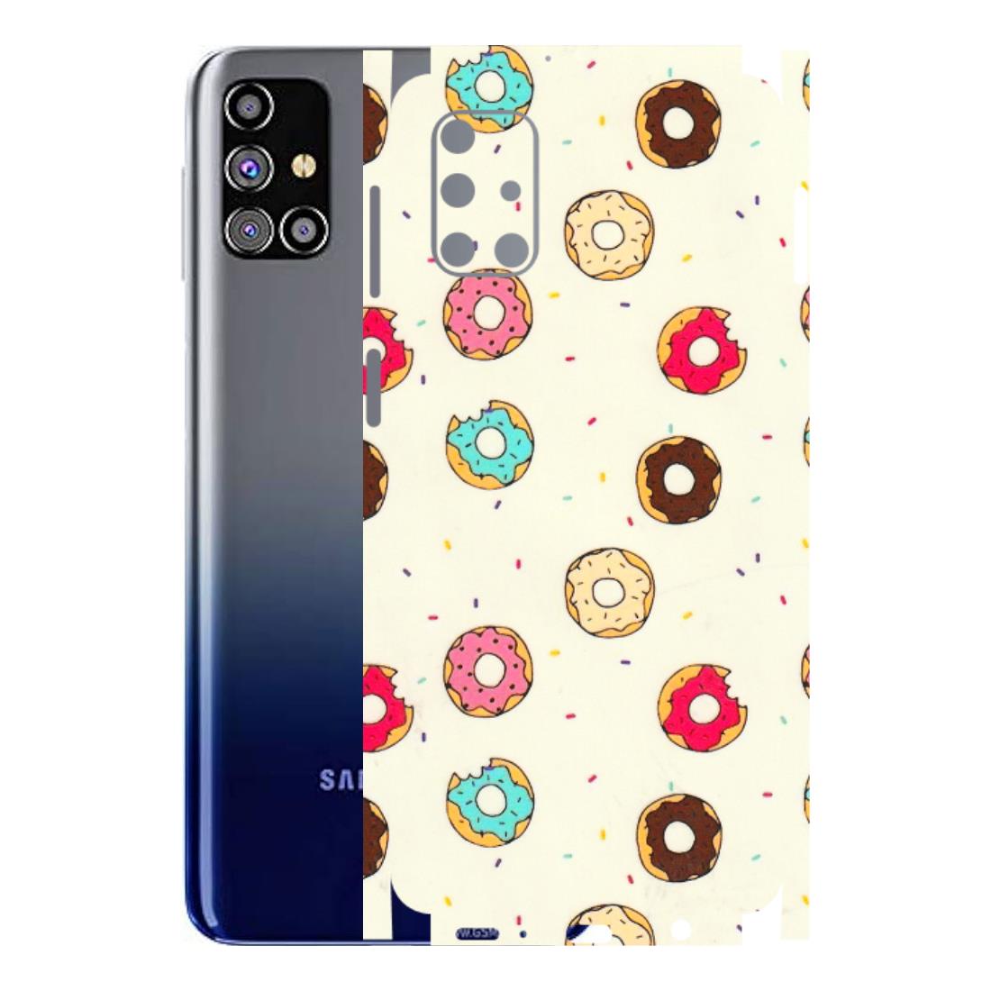 Samsung M/F/Note/Flip and C Phone Skins (All Models) - Mini Donuts Doodle Art - 3D Embossed Finish (L-122) Samsung Galaxy M31s