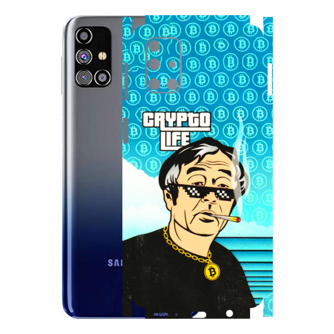 Samsung M/F/Note/Flip and C Phone Skins (All Models) - Crypto Thug Life - 3D Embossed Finish (L-179) Samsung Galaxy M31s