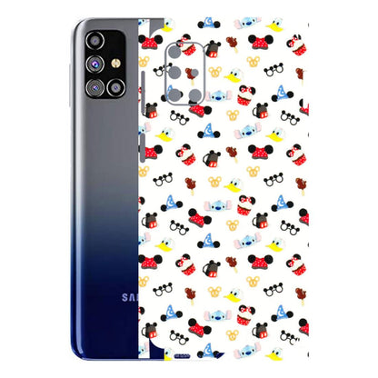 Samsung M/F/Note/Flip and C Phone Skins (All Models) - Minnie Mouse & Donald Doodles s - 3D Embossed Finish (L-194) Samsung Galaxy M31s