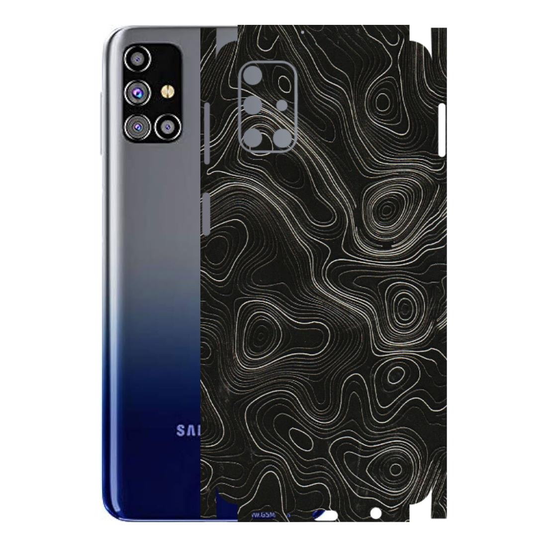 Samsung M/F/Note/Flip and C Phone Skins (All Models) - Black Swirl - 3D Embossed Finish (L-196) Samsung Galaxy M31s