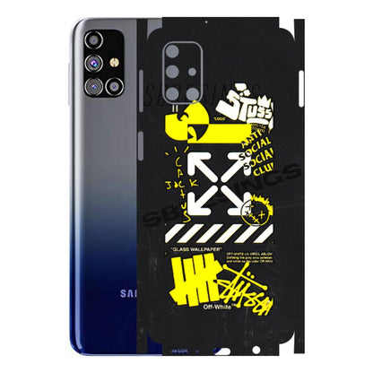 Samsung M/F/Note/Flip and C Phone Skins (All Models) - Anti Social Graffiti - 3D Embossed Finish (L-198) Samsung Galaxy M31s