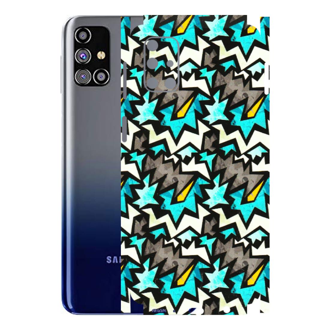 Samsung M/F/Note/Flip and C Phone Skins (All Models) - Funky Zig Zag - 3D Embossed Finish (L-223) Samsung Galaxy M31s