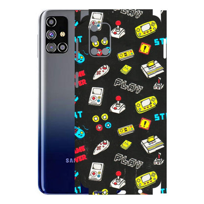 Samsung M/F/Note/Flip and C Phone Skins (All Models) - Gaming Doodles - 3D Embossed Finish (L-224) Samsung Galaxy M31s