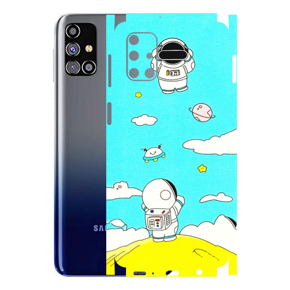Samsung M/F/Note/Flip and C Phone Skins (All Models) - Blue Skies Astro Float - 3D Embossed Finish (L-230) Samsung Galaxy M31s