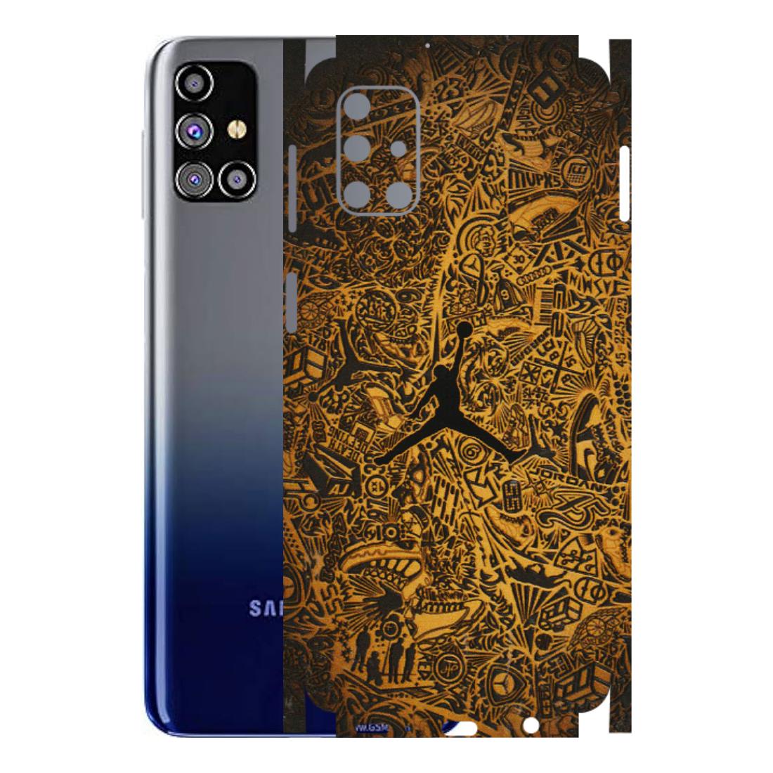 Samsung M/F/Note/Flip and C Phone Skins (All Models) - Premium Gold Basketball Player - 3D Embossed Finish (L-236) Samsung Galaxy M31s
