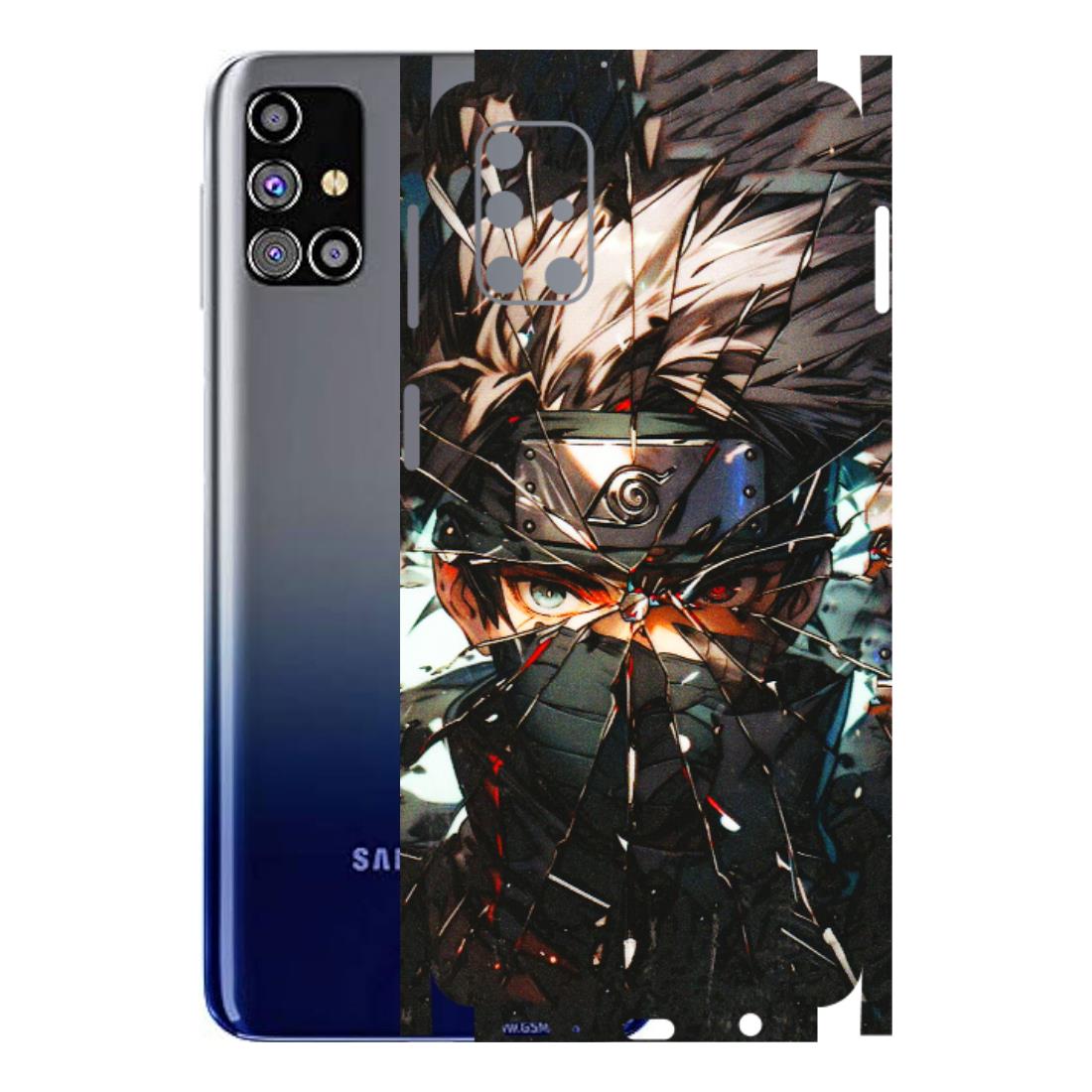 Samsung M/F/Note/Flip and C Phone Skins (All Models) - Kakashi Shattered Glass Effect - 3D Embossed Finish (L-237) Samsung Galaxy M31s