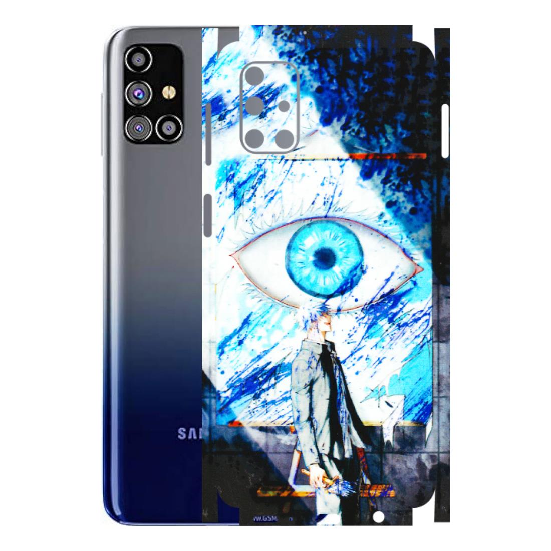 Samsung M/F/Note/Flip and C Phone Skins (All Models) - Gojo Satoru evil eye - 3D Embossed Finish (L-239) Samsung Galaxy M31s