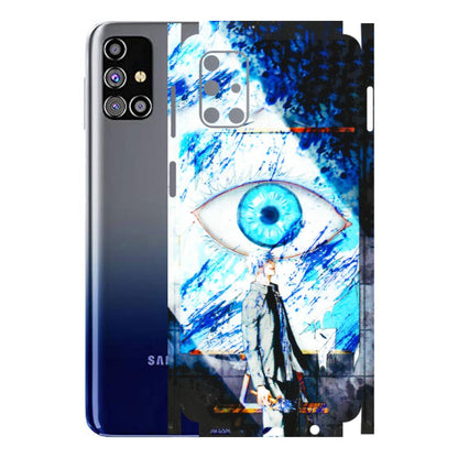 Samsung M/F/Note/Flip and C Phone Skins (All Models) - Gojo Satoru evil eye - 3D Embossed Finish (L-239) Samsung Galaxy M31s