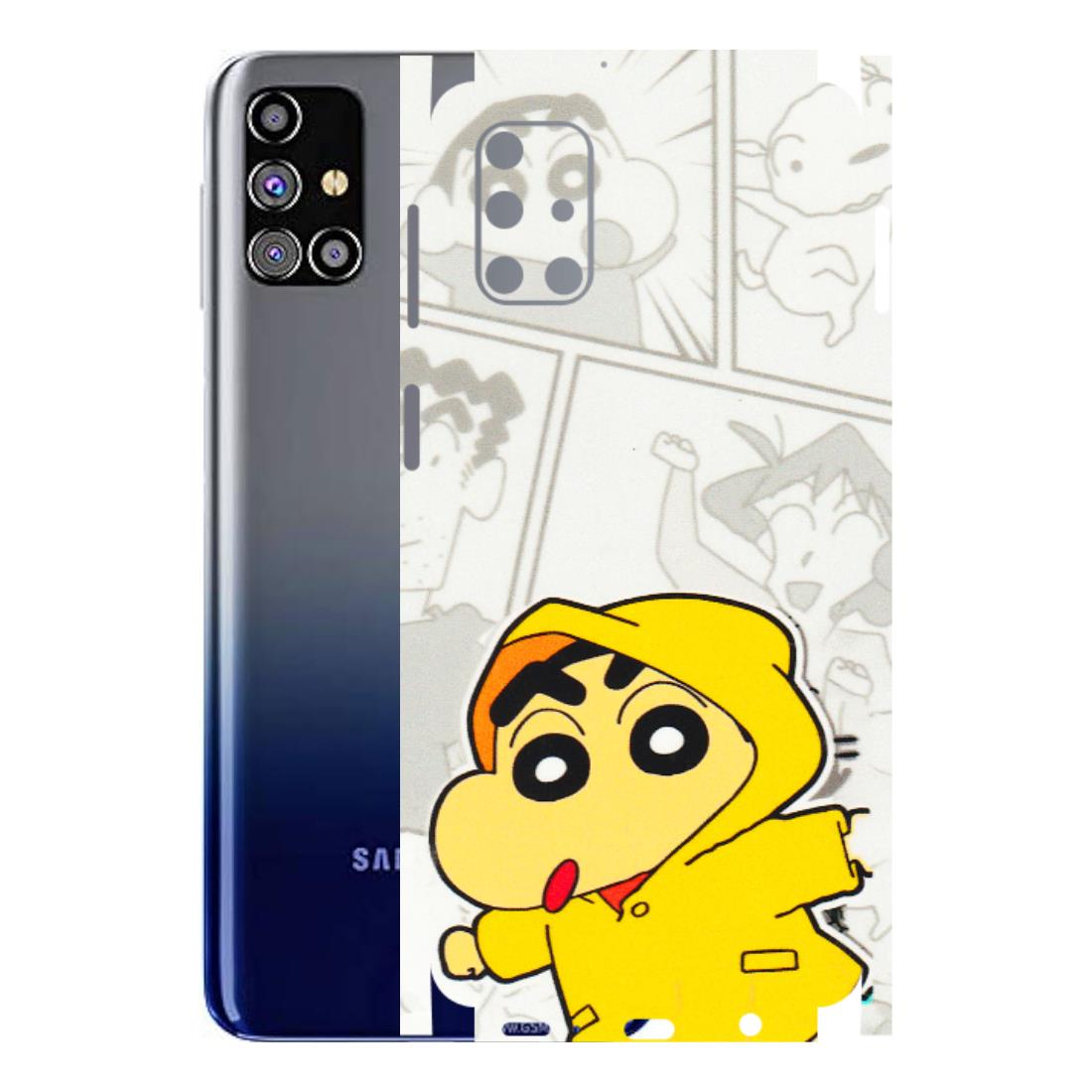 Samsung M/F/Note/Flip and C Phone Skins (All Models) - Yellow Shinchan Comic - 3D Embossed Finish (L-246) Samsung Galaxy M31s