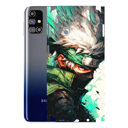 Samsung M/F/Note/Flip and C Phone Skins (All Models) - Kakashi Side Profile - 3D Embossed Finish (L-249) Samsung Galaxy M31s