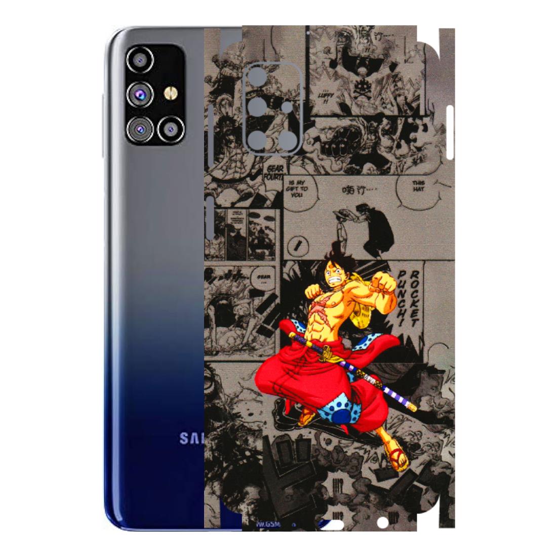 Samsung M/F/Note/Flip and C Phone Skins (All Models) - One Piece Rocket Punch Manga - 3D Embossed Finish (L-25) Samsung Galaxy M31s