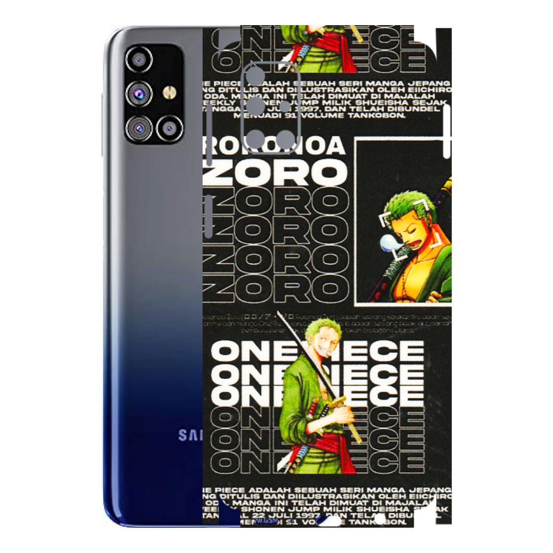 Samsung M/F/Note/Flip and C Phone Skins (All Models) - One Piece Zoro - 3D Embossed Finish (L-250) Samsung Galaxy M31s