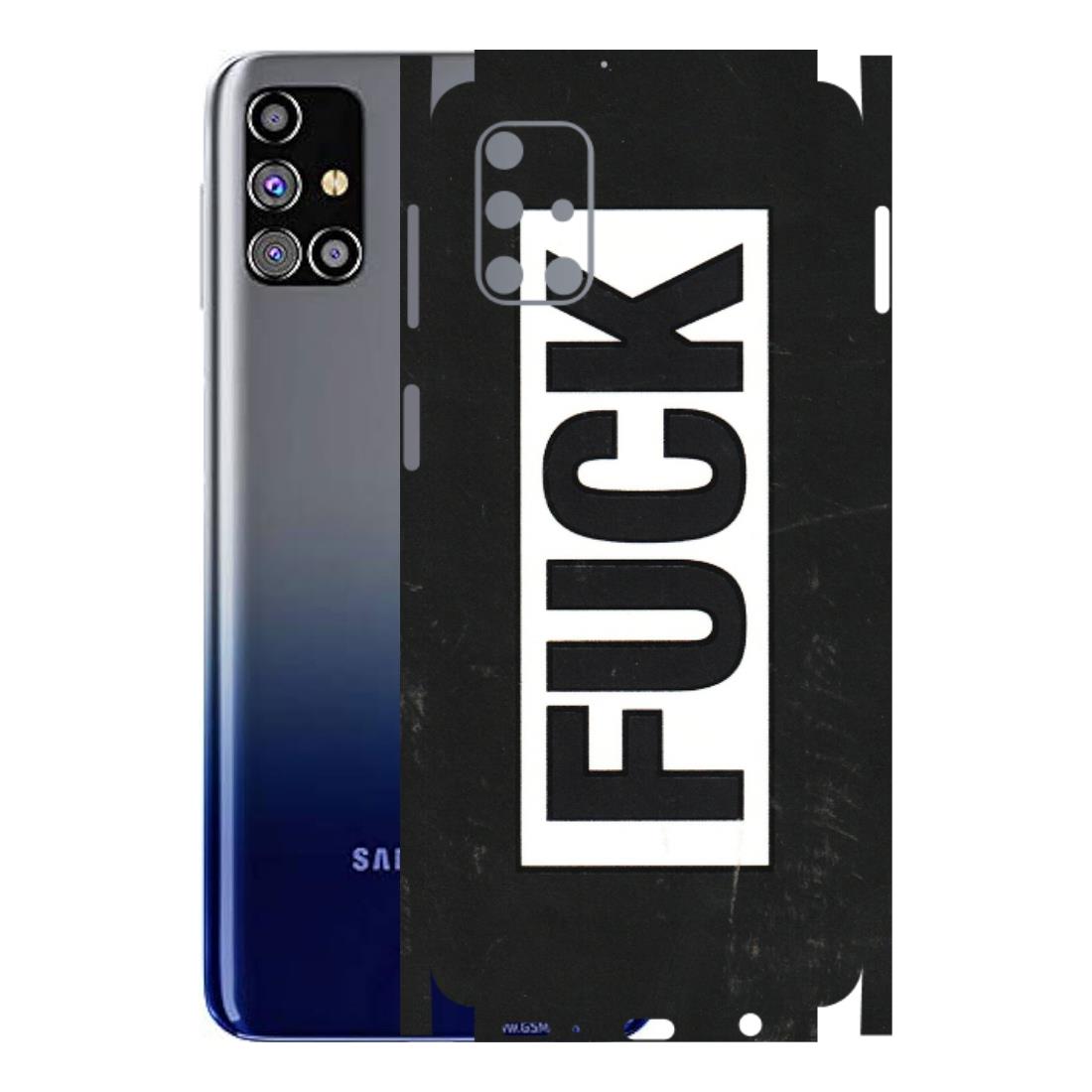 Samsung M/F/Note/Flip and C Phone Skins (All Models) - The F Word - 3D Embossed Finish (L-255) Samsung Galaxy M31s