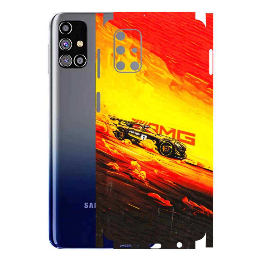Samsung M/F/Note/Flip and C Phone Skins (All Models) - AMG Car Speed Cover - 3D Embossed Finish (L-256) Samsung Galaxy M31s