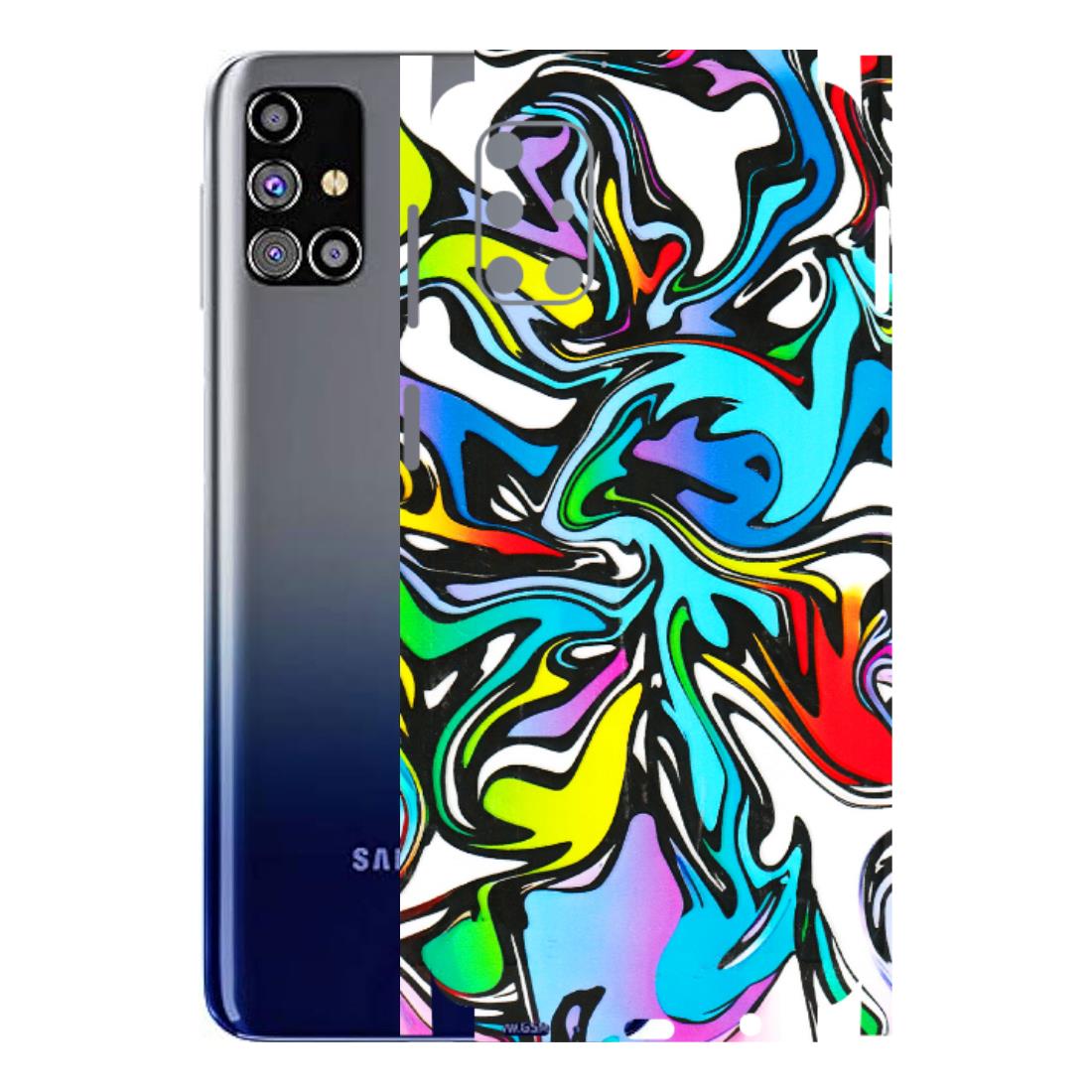 Samsung M/F/Note/Flip and C Phone Skins (All Models) - Abstract Colour Paints - 3D Embossed Finish (L-271) Samsung Galaxy M31s