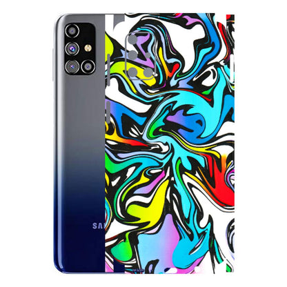 Samsung M/F/Note/Flip and C Phone Skins (All Models) - Abstract Colour Paints - 3D Embossed Finish (L-271) Samsung Galaxy M31s