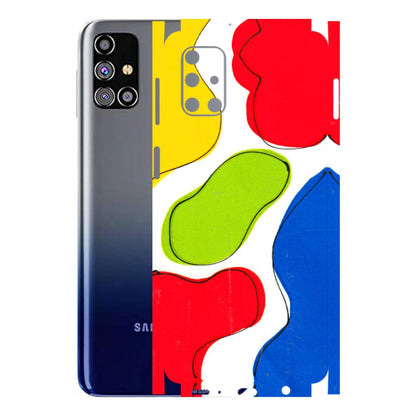 Samsung M/F/Note/Flip and C Phone Skins (All Models) - RGB Colour Paint - 3D Embossed Finish (L-284) Samsung Galaxy M31s